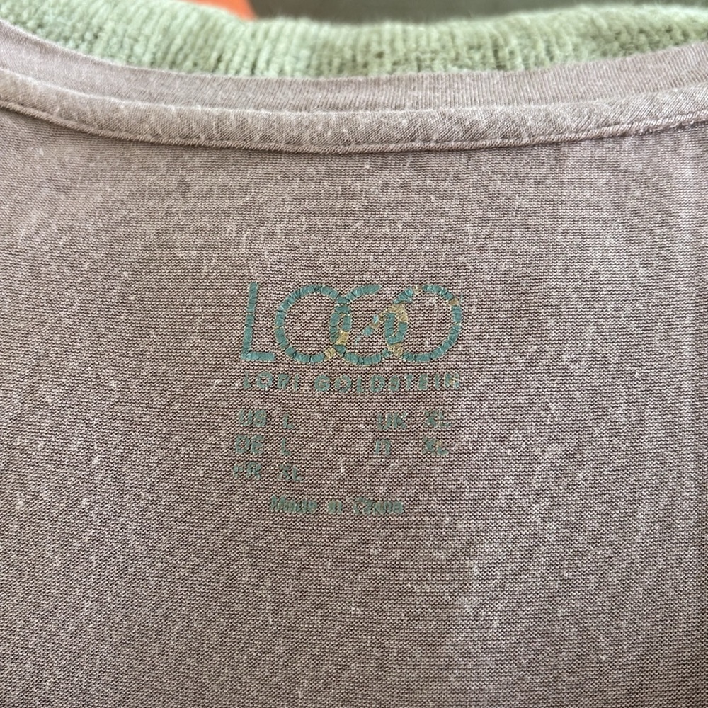 LOGO brand Sleeveless Lace Hem Top - Pink - Picture 5 of 5